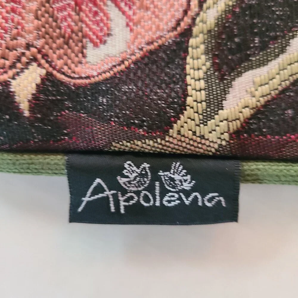 Apolena Decorative Pillow Cover Set Of 2 Jacquard Black Floral 17 in x 17 in